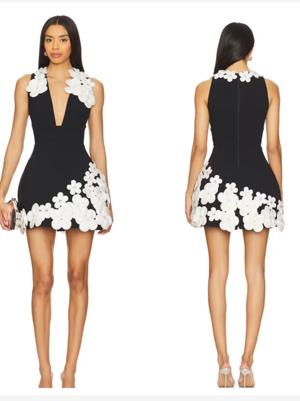 Bronx and Banco Estelle Mini Dress in Black & White